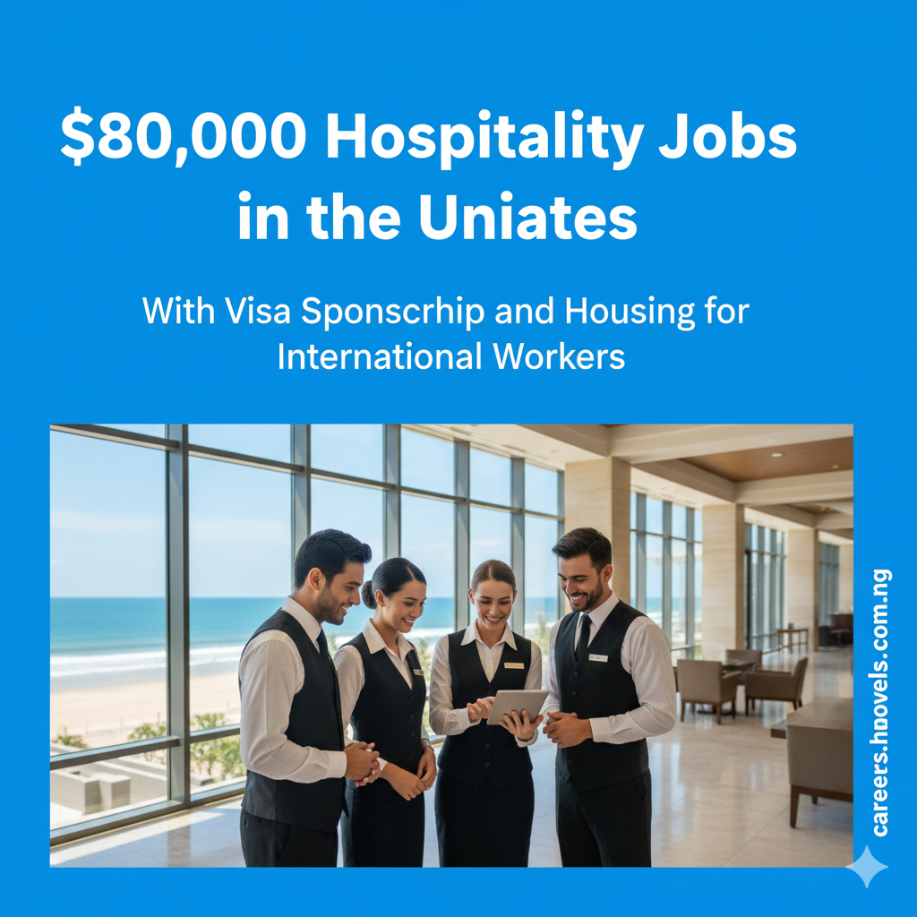 $80,000 Hospitality Jobs in the United States with Visa Sponsorship and Housing